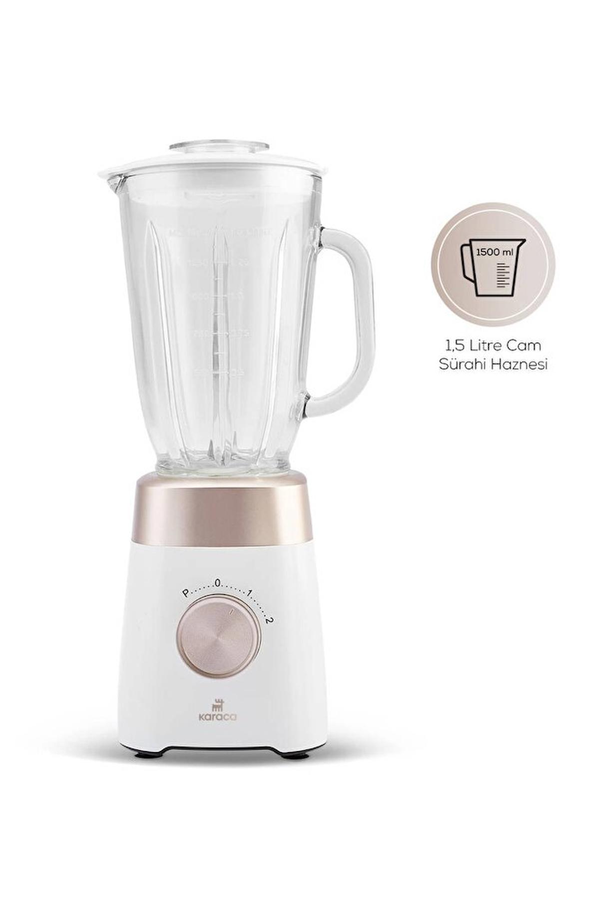 Karaca Promidi Çift Bıçaklı Blender Seti Beyaz