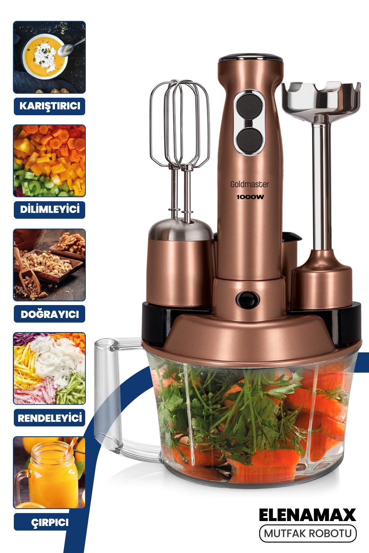 Goldmaster Mixo In6122 Çift Bıçaklı Blender Seti Siyah