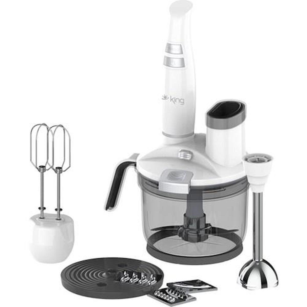 King Kkb976 Hilde 900 ml Turbolu Blender Seti Beyaz