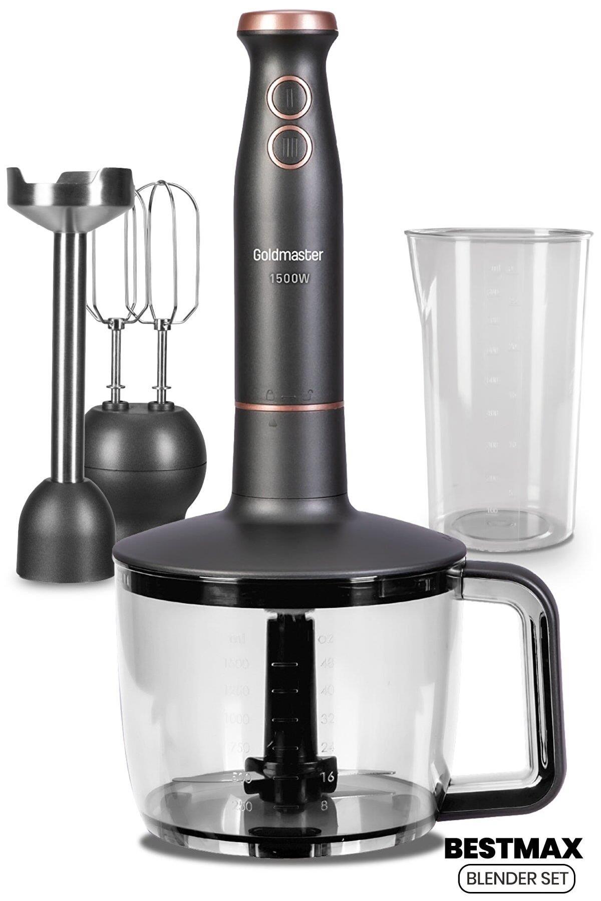Goldmaster Bestmax Çift Bıçaklı Blender Seti Mor