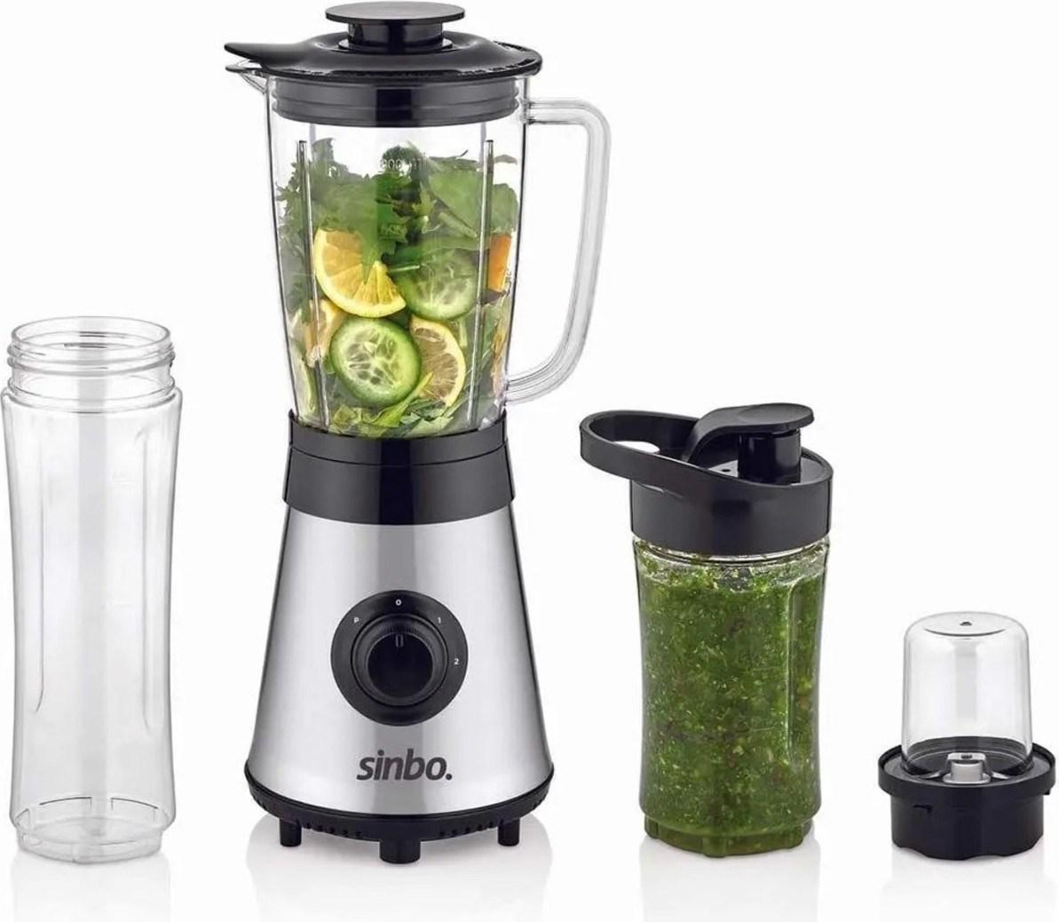 Sinbo Çift Bıçaklı Sürahili Blender İnox
