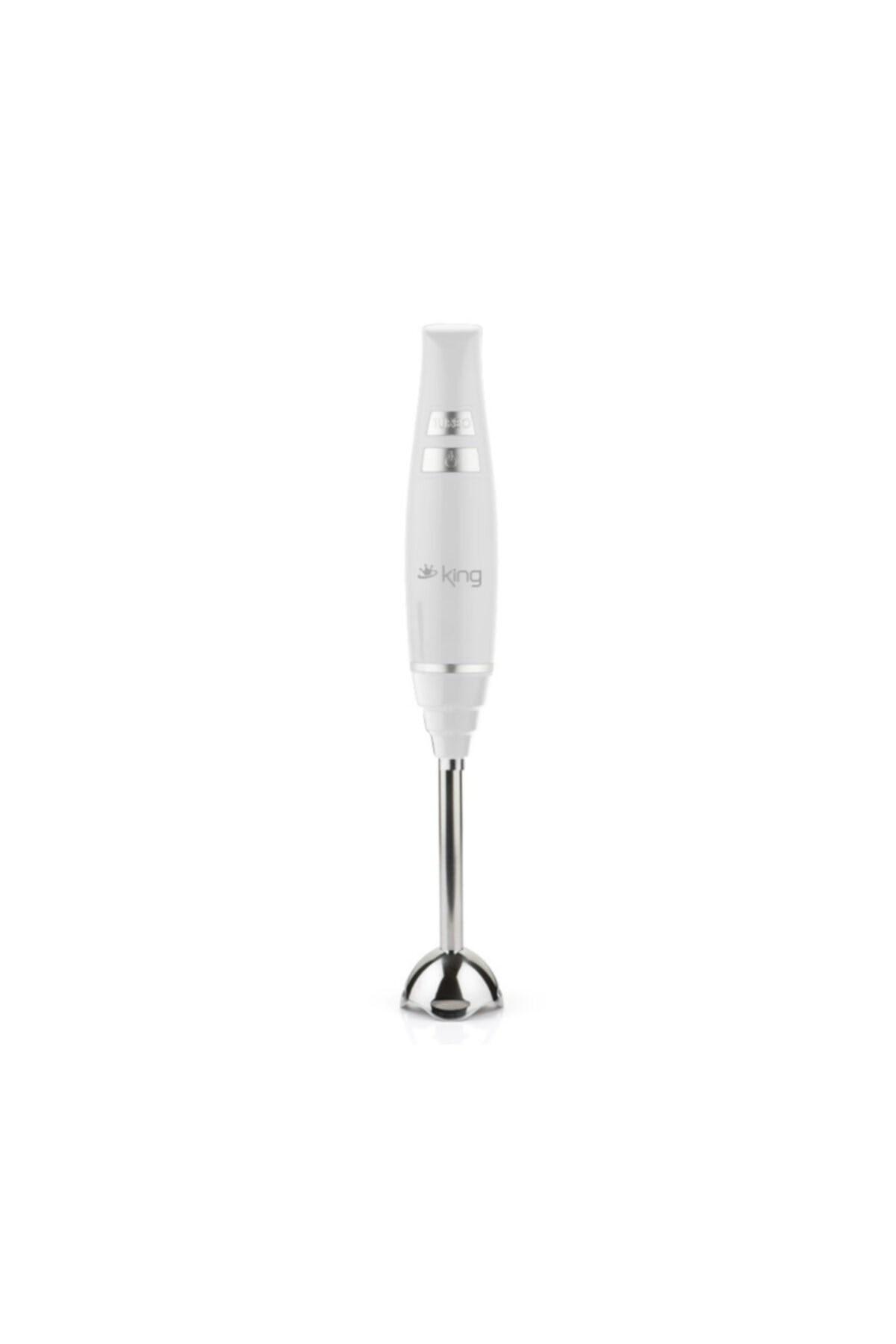 King Helsa Keb978 Turbolu Çift Bıçaklı El Blender Beyaz