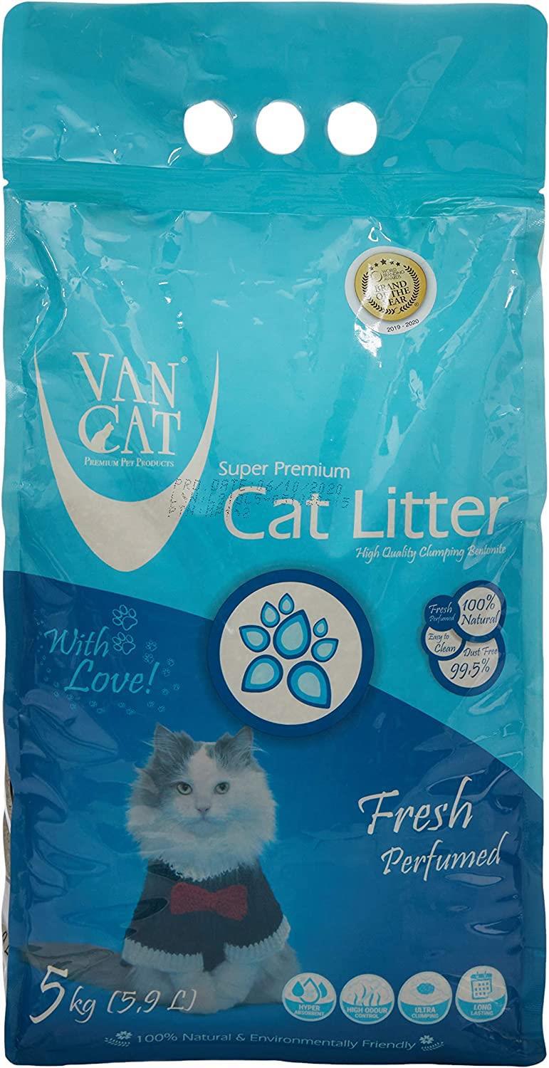 Van Cat Fresh Kokulu Topaklanan İnce Taneli Bentonit Kedi Kumu 5 kg