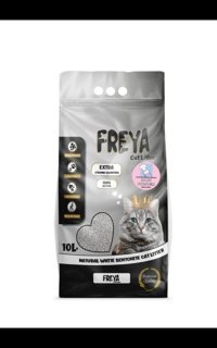 Freya Bebek Pudralı Topaklanan İnce Taneli Bentonit Kedi Kumu 10 lt
