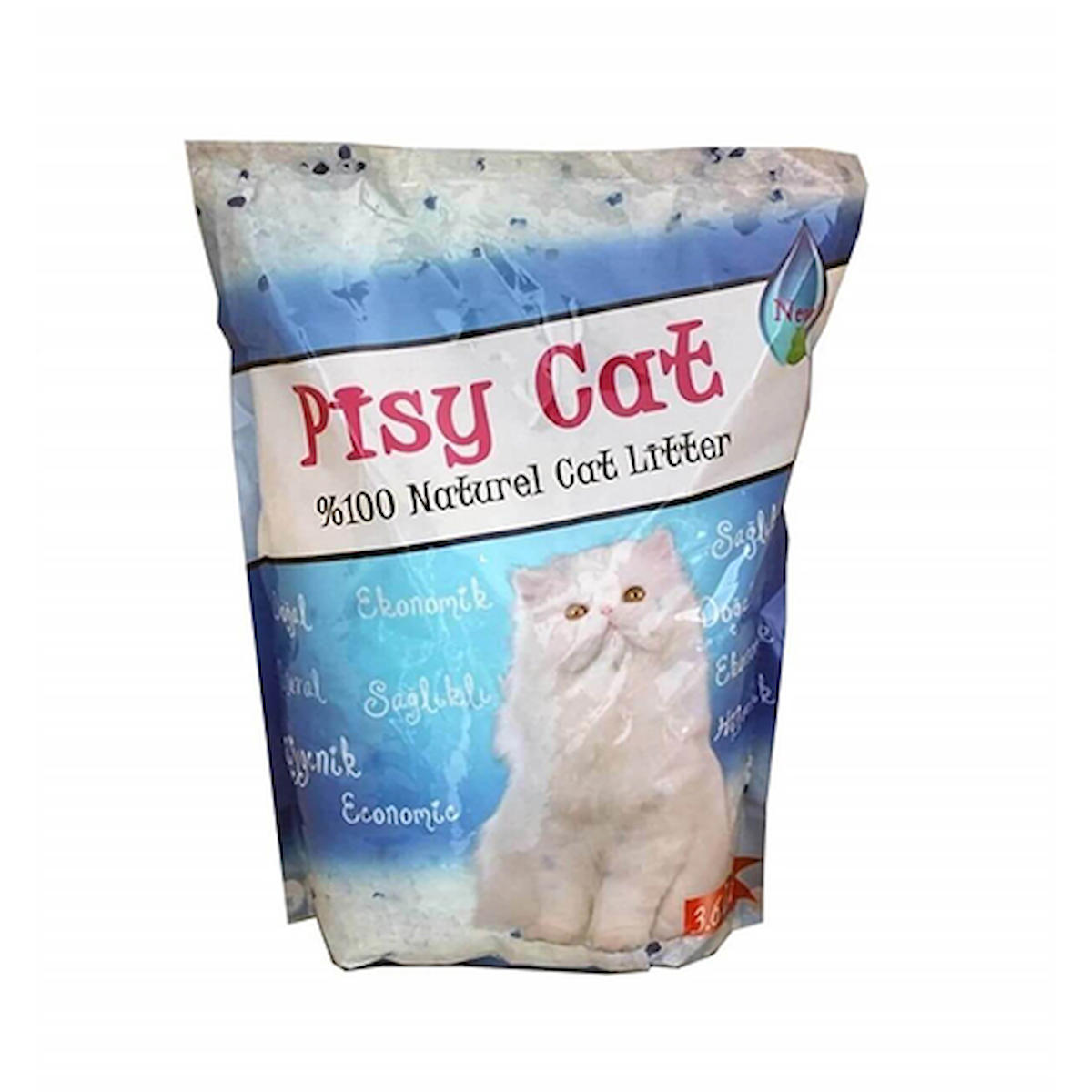 Pisy Cat Kokusuz Kalın Taneli Kristal - Silika Kedi Kumu 3.6 lt