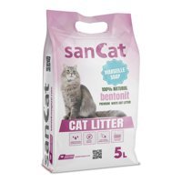 Sancat Marsilya Sabunu Kokulu Topaklanan İnce Taneli Bentonit Kedi Kumu 5 lt