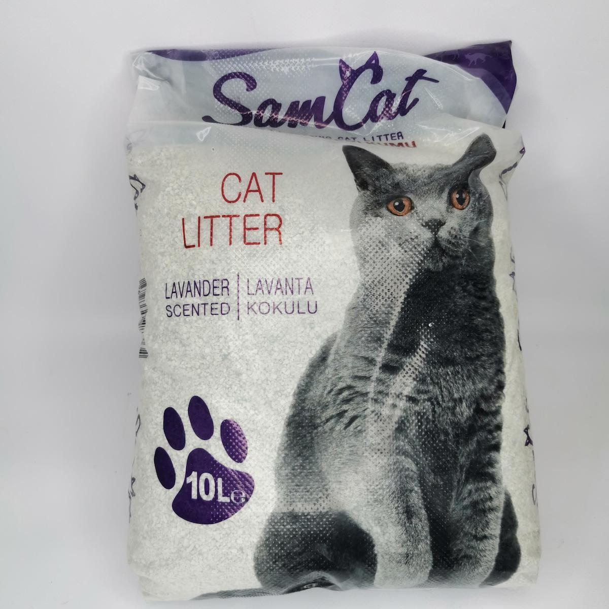 CNC Pet Lavanta Kokulu Topaklanan Bentonit Kedi Kumu 10 lt
