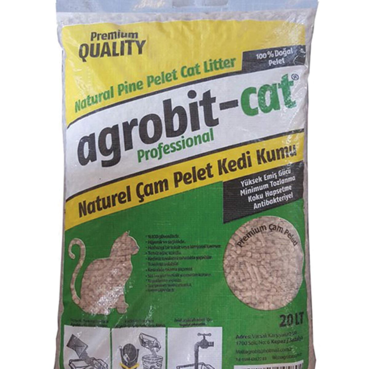 Grande Home Çam Kokulu Topaklanan Kalın Taneli Çam Pellet Kedi Kumu 20 lt