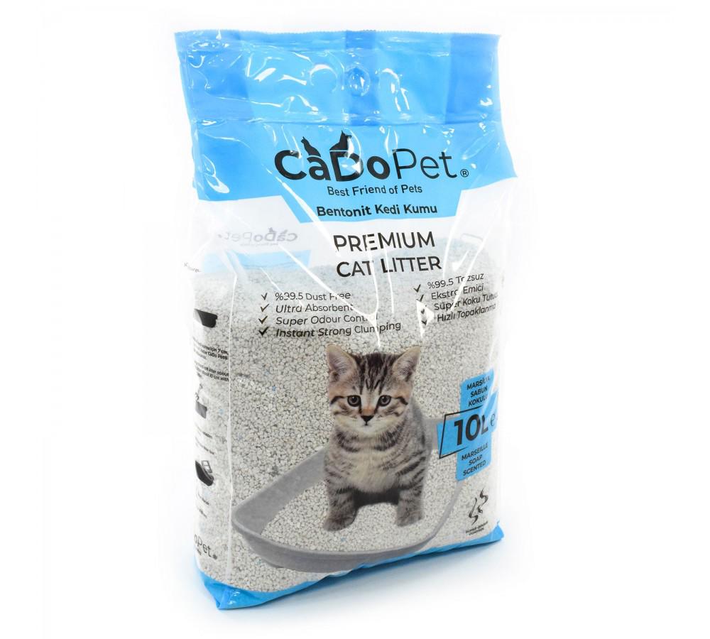 Cado Pet Marsilya Sabunu Kokulu Topaklanan İnce Taneli Bentonit Kedi Kumu 2 x 10 lt
