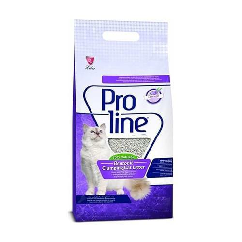 Pro Line Lavanta Kokulu Topaklanan İnce Taneli Bentonit Kedi Kumu 5 lt