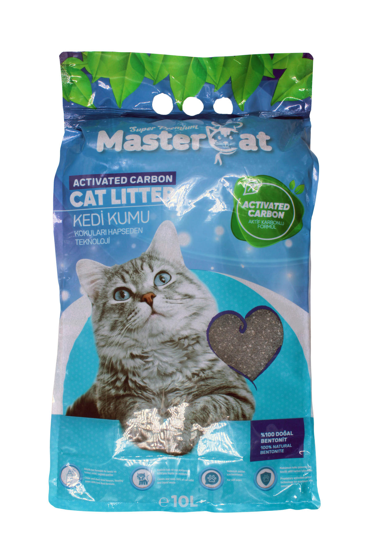 MasterCat Topaklanan İnce Taneli Bentonit Kedi Kumu 10 lt