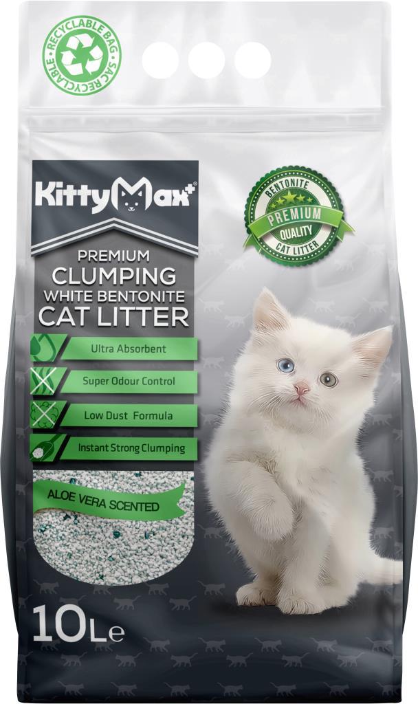 Kitty Max Aloe Vera Kokulu İnce Taneli Kedi Kumu 10 lt