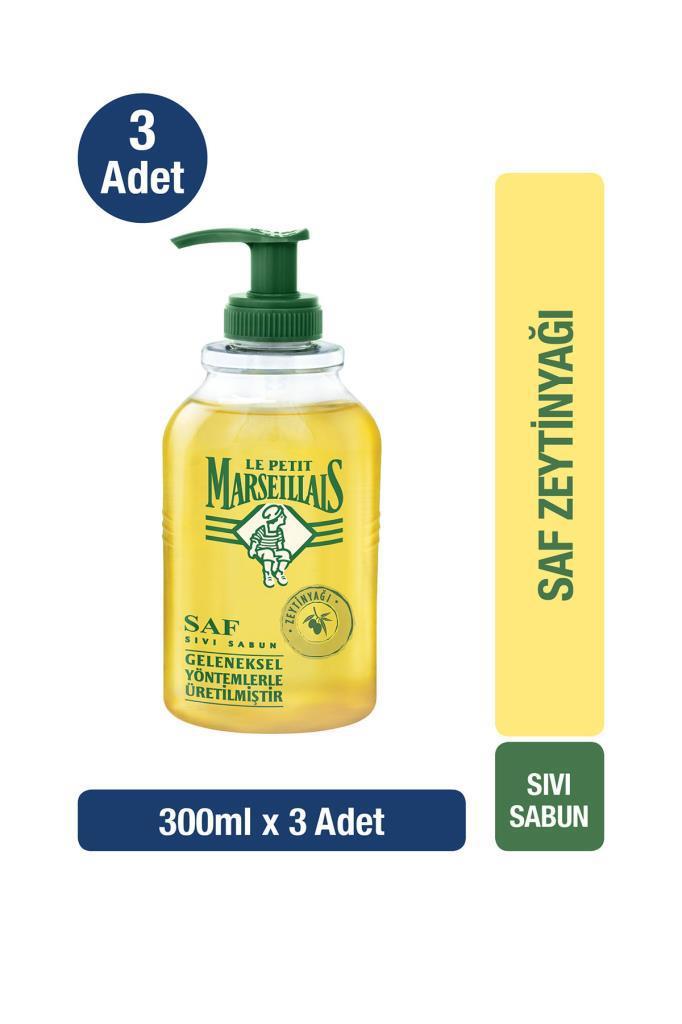 Le Petit Marseillais Zeytinyağlı Nemlendiricili Sıvı Sabun 3 x 300 ml 3'lü
