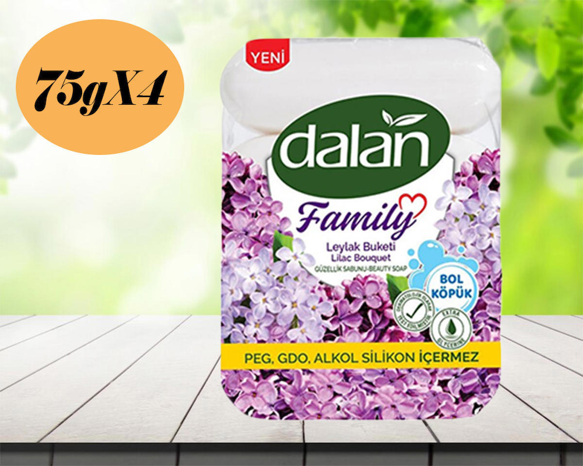 Dalan Leylak Sıvı Sabun 4 x 75 gr Tekli