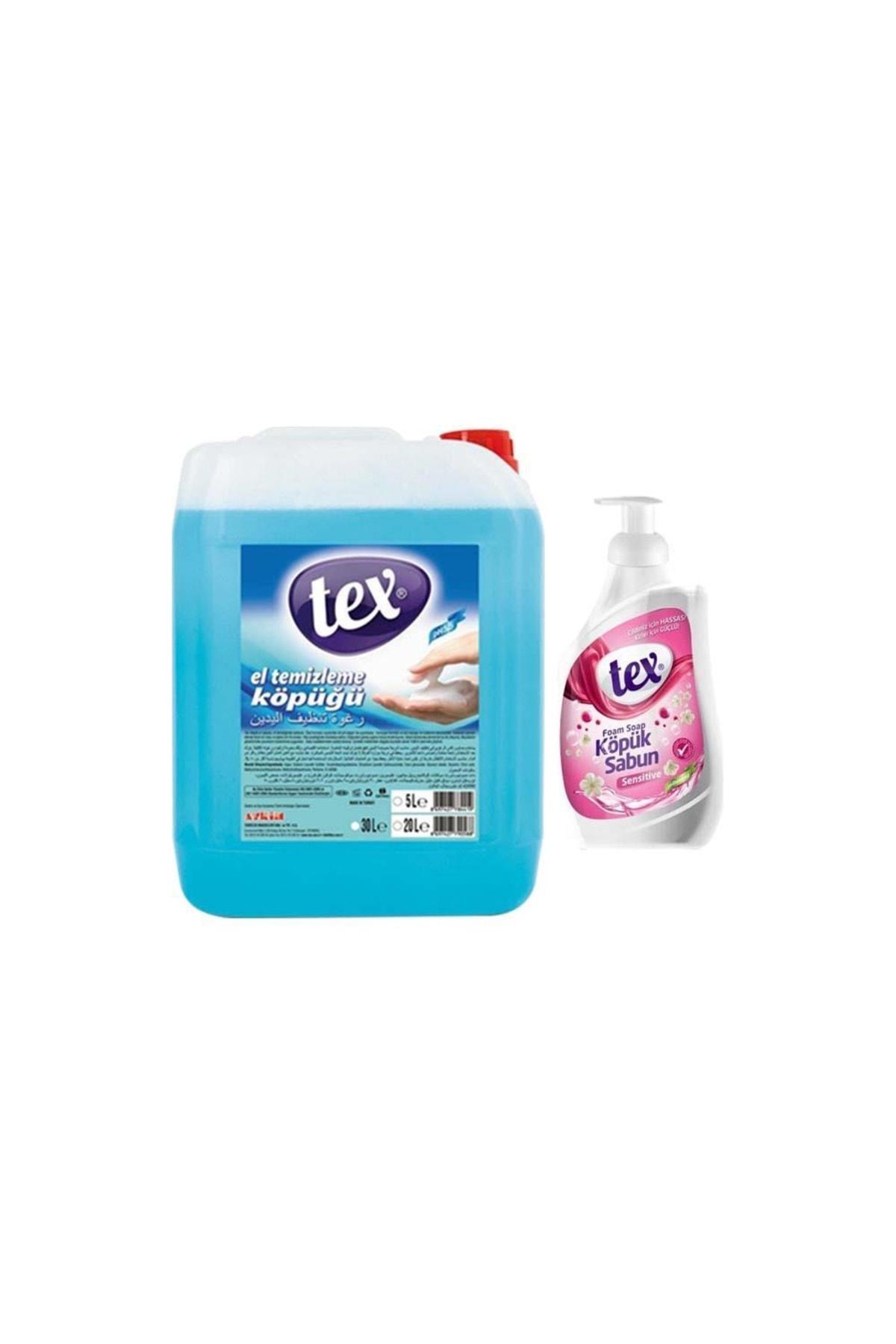 Tex Nemlendiricili Köpük Sıvı Sabun 750 ml 5'li