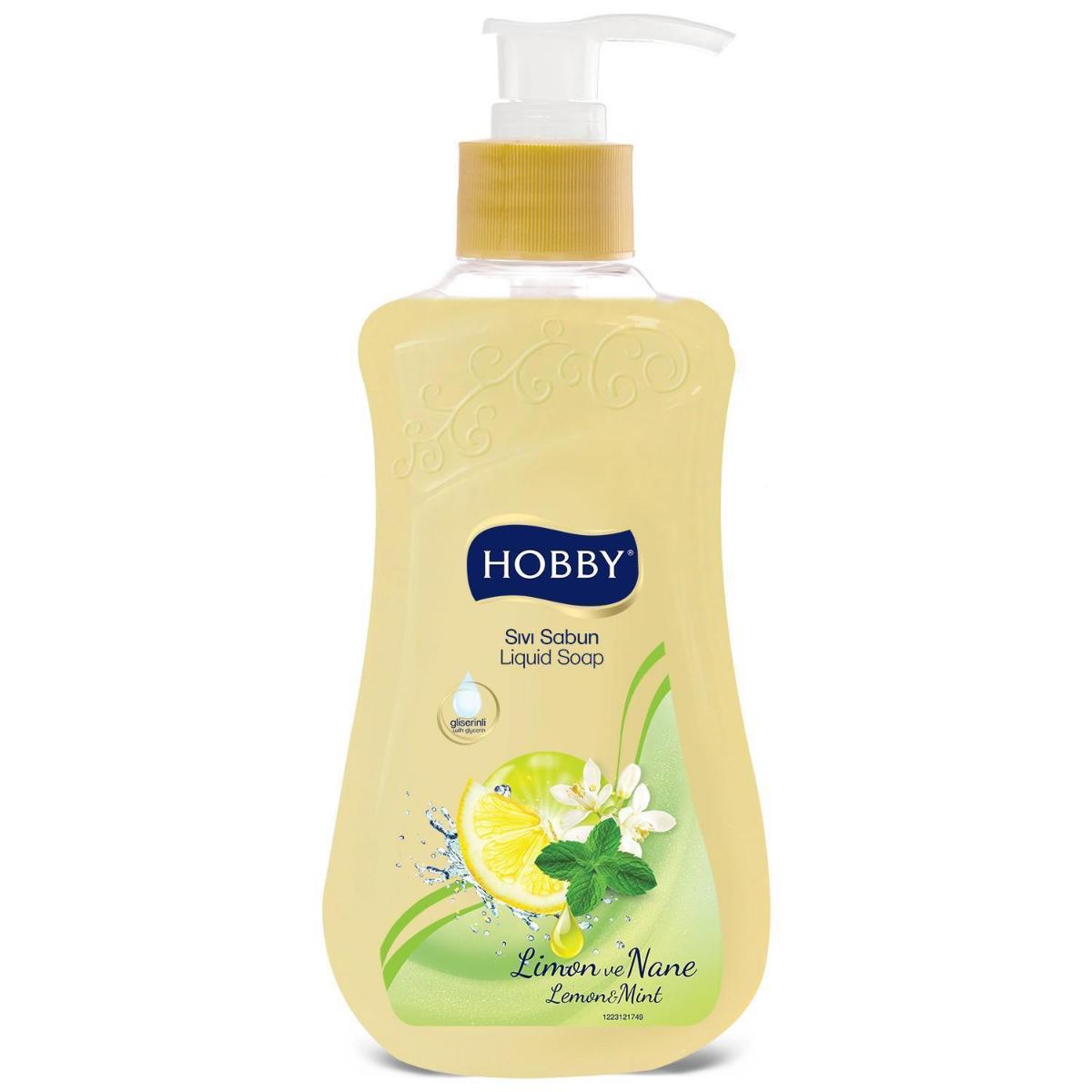 Hobby Kral Şakir Saf Koruma Limonlu - Naneli Nemlendiricili Sıvı Sabun 400 ml Tekli