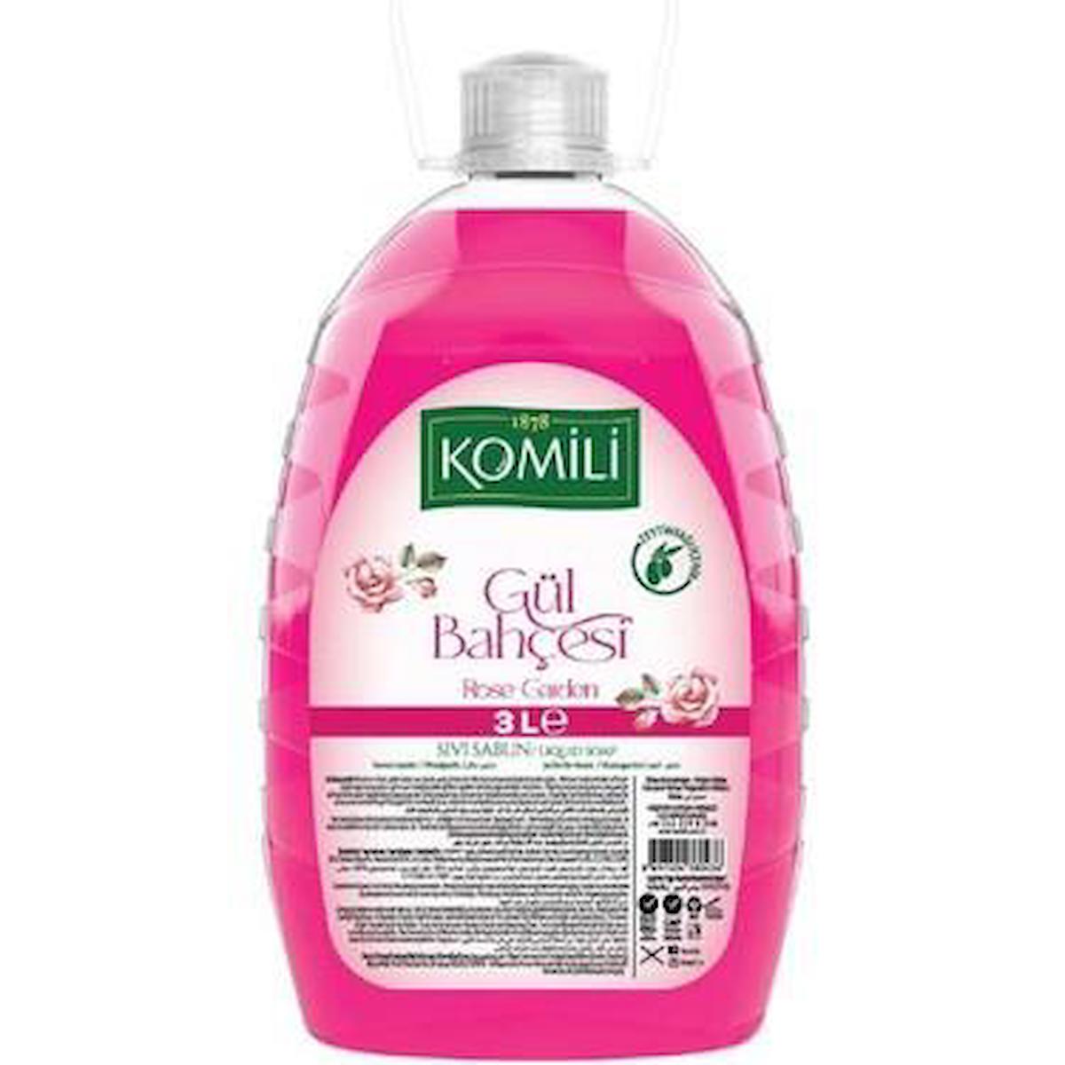 Komili Gül Bahçesi Nemlendiricili Sıvı Sabun 3 lt Tekli