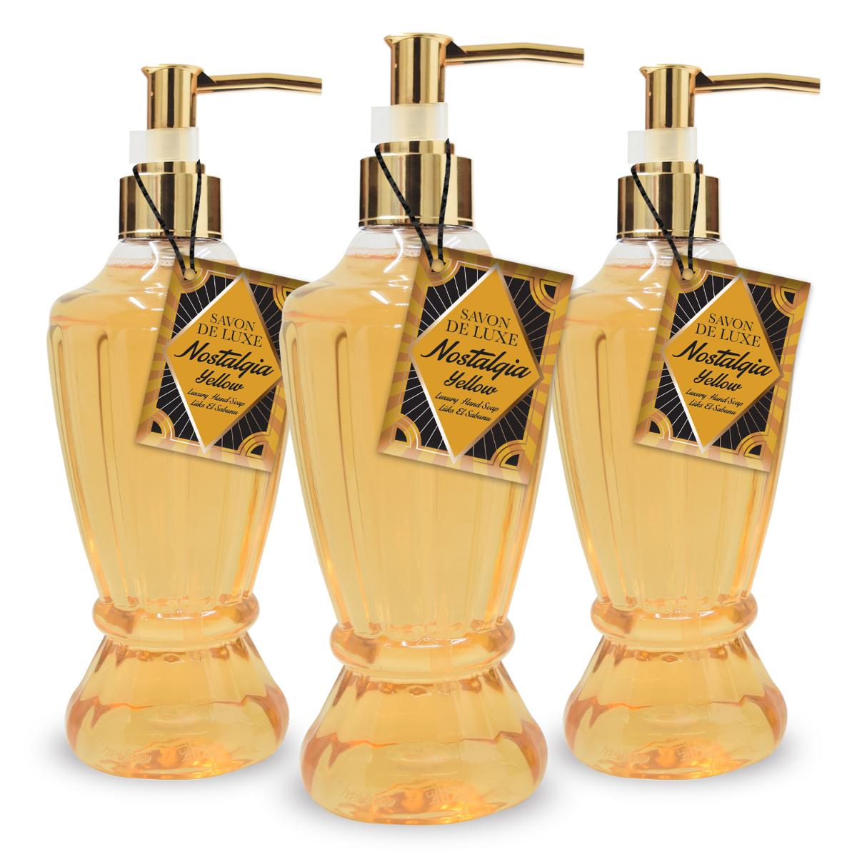 Savon De Luxe Nostalgia Yellow Luxury Nemlendiricili Sıvı Sabun 3 x 500 ml 3'lü