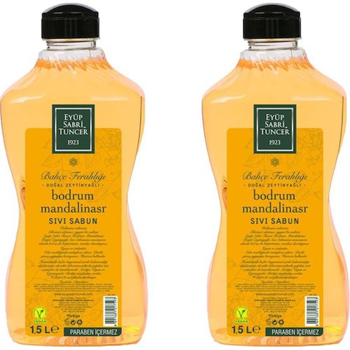 Eyüp Sabri Tuncer Bodrum Mandalinası Nemlendiricili Sıvı Sabun 2 x 1.5 lt 2'li