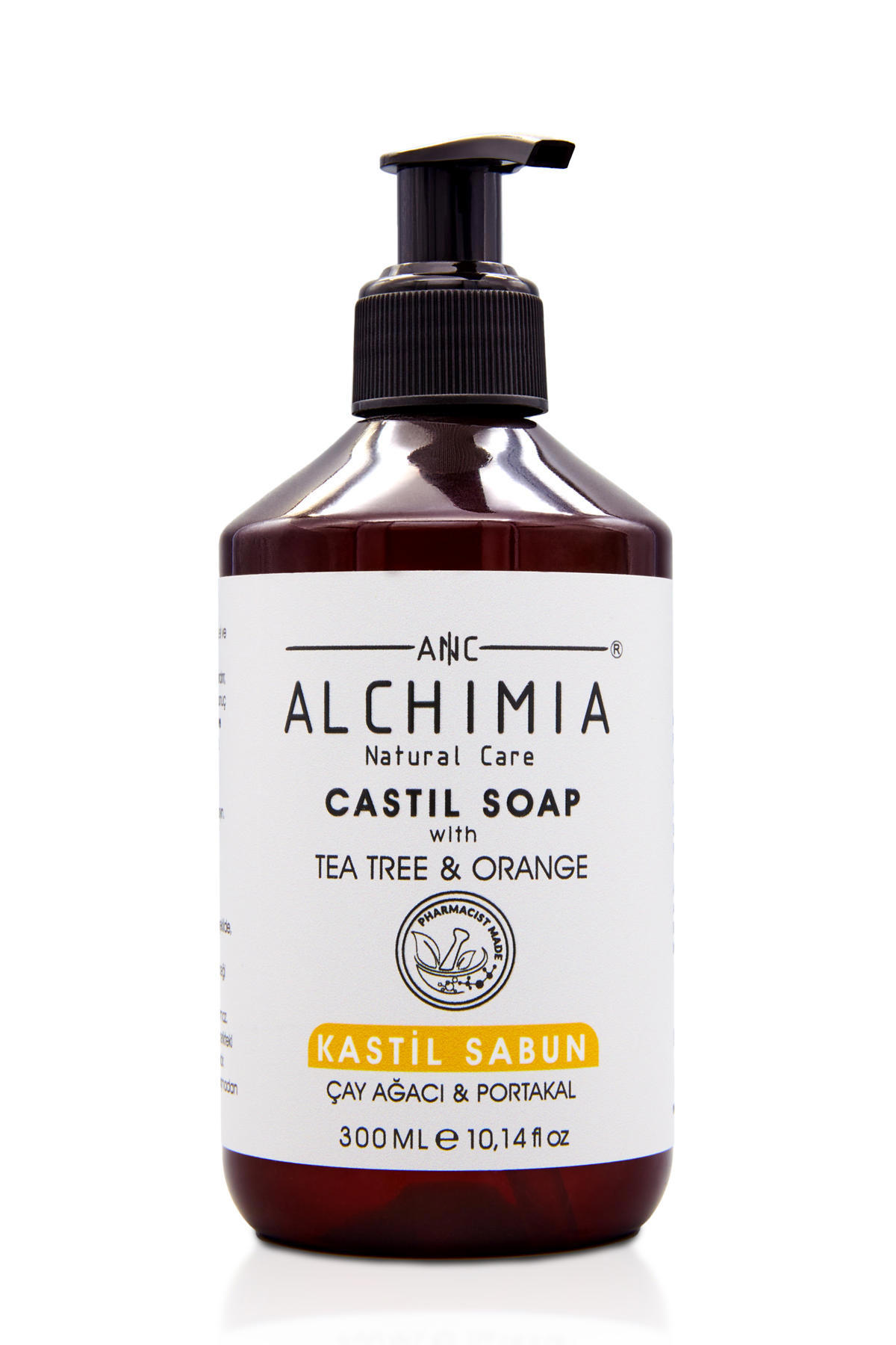 Alchimia Natural Care Çay Ağacı - Portakal Sıvı Sabun 300 ml Tekli