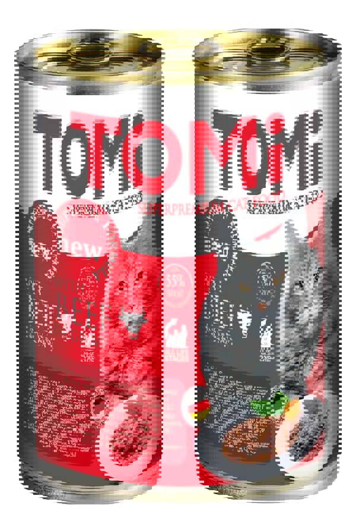 Tomi Superpremium Sığır Etli Yetişkin Yaş Kedi Maması 24x400 gr