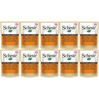 Schesir Nature Karidesli ve Tavuklu Yetişkin Yaş Kedi Maması 10x100 gr