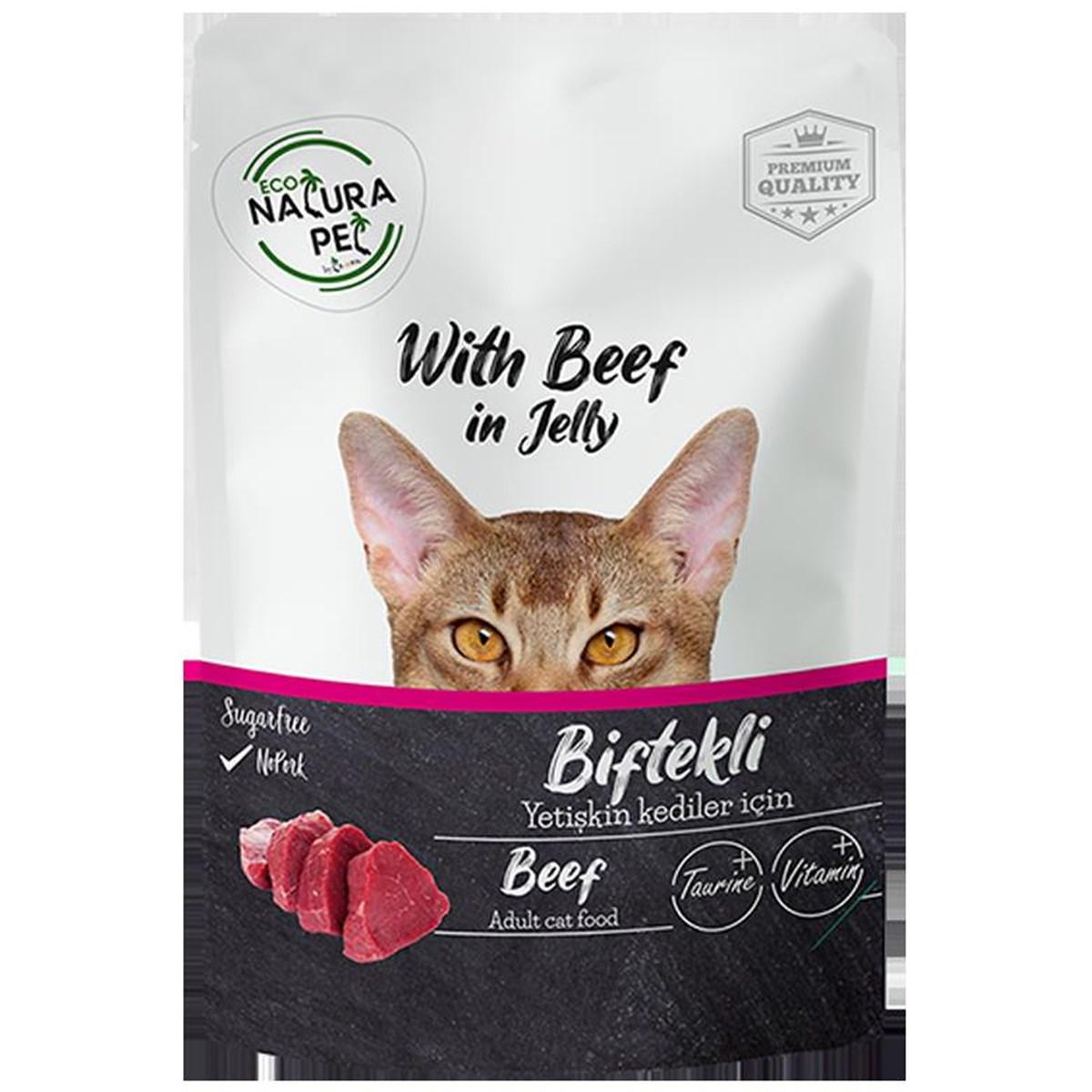 Natura Pet Premium Quality Karışık Yetişkin Yaş Kedi Maması 85 gr
