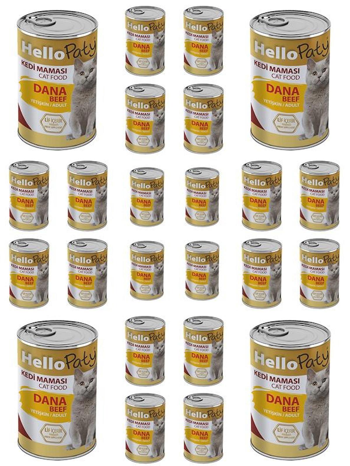Hello Paty Lif İçerir Dana Etli Yetişkin Yaş Kedi Maması 24x415 gr