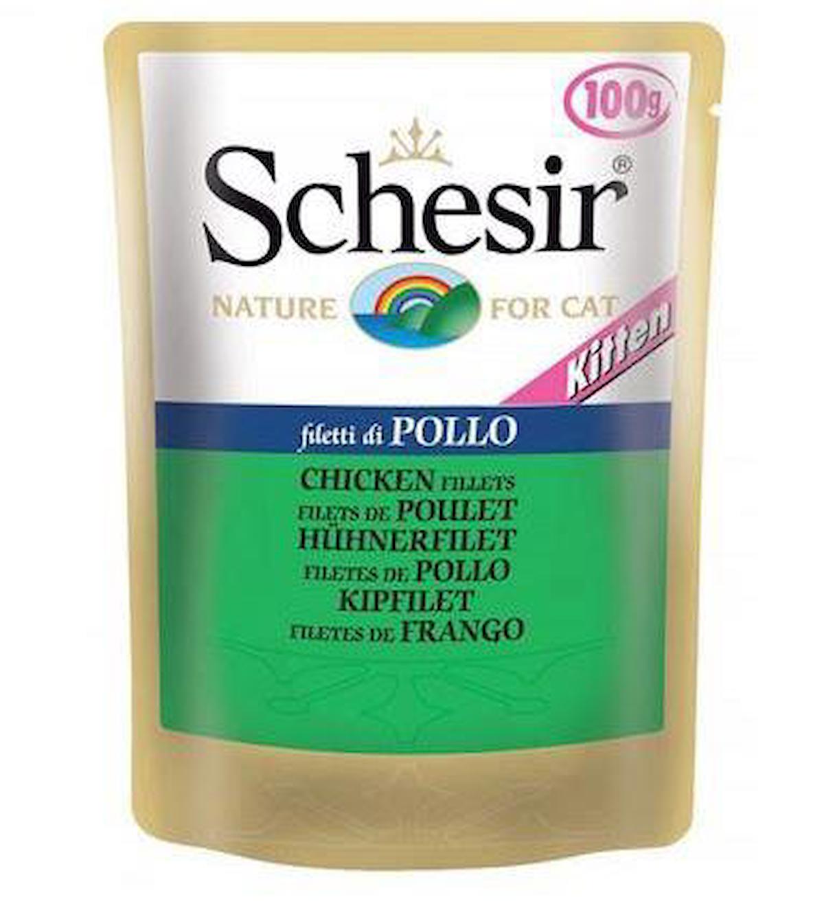 Schesir Nature Tavuklu Yavru Yaş Kedi Maması 100 gr