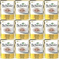 Schesir In Jelly Ton Balıklı ve Tavuk Yetişkin Yaş Kedi Maması 12x85 gr