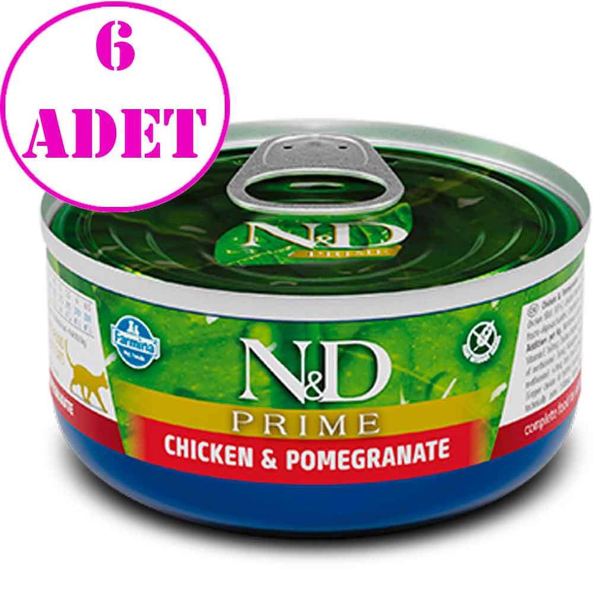 N&D Prime Tavuklu Yetişkin Yaş Kedi Maması 70 gr