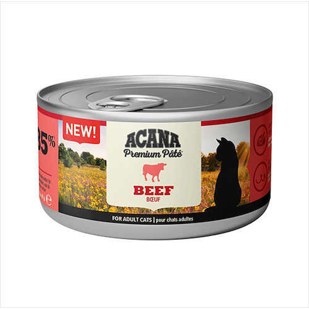 Acana Premium Pate Sığır Etli Ezme Yetişkin Yaş Kedi Maması 85 gr
