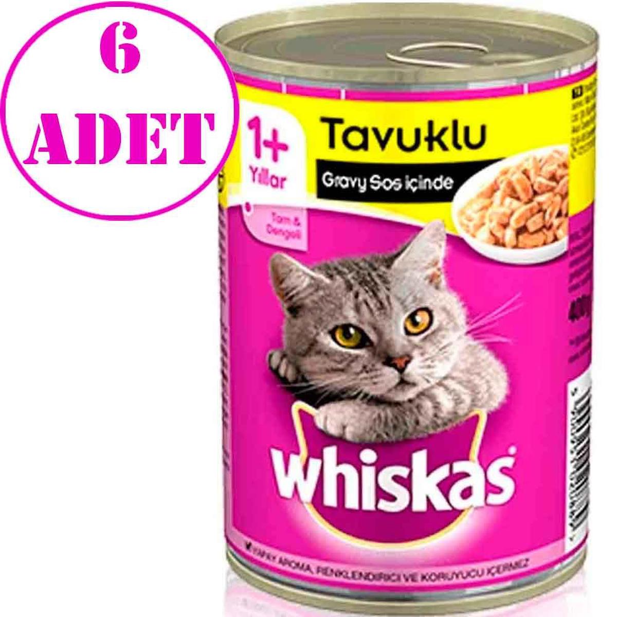 Whiskas Tam ve Dengeli Tavuklu Yetişkin Yaş Kedi Maması 6x400 gr