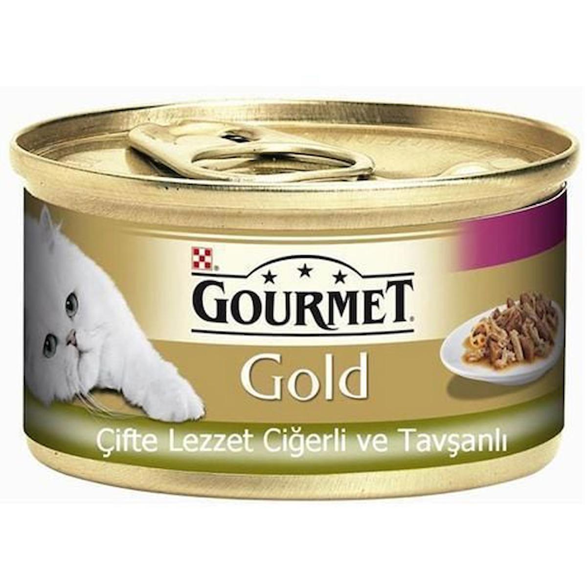 Purina Gold Ciğerli ve Tavşanlı Yetişkin Yaş Kedi Maması 85 gr