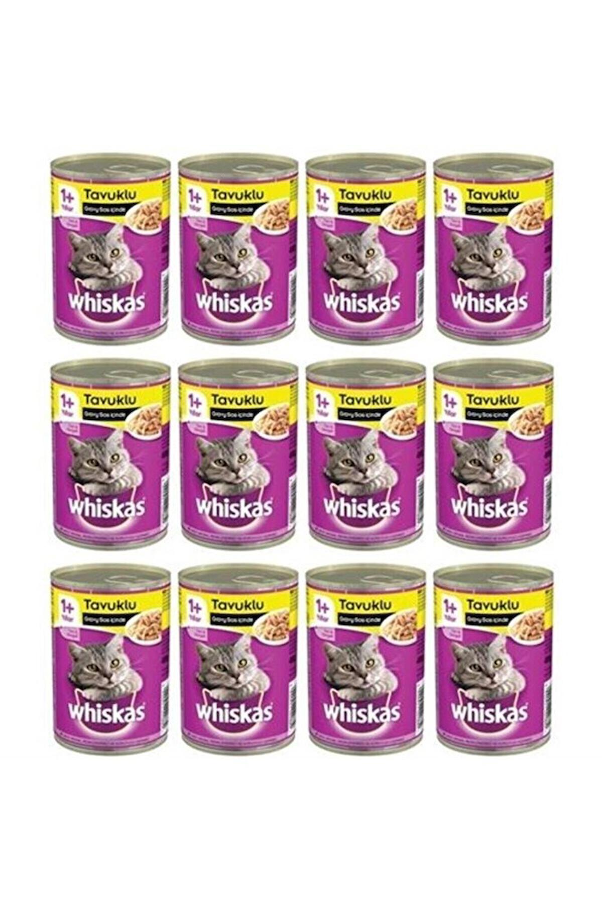 Whiskas Tam ve Dengeli Tavuklu Yetişkin Yaş Kedi Maması 24x400 gr