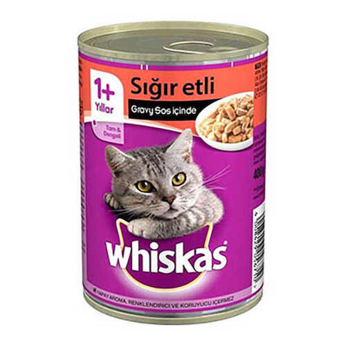 Whiskas 1+ Yıllar Biftekli Yetişkin Yaş Kedi Maması 400 gr
