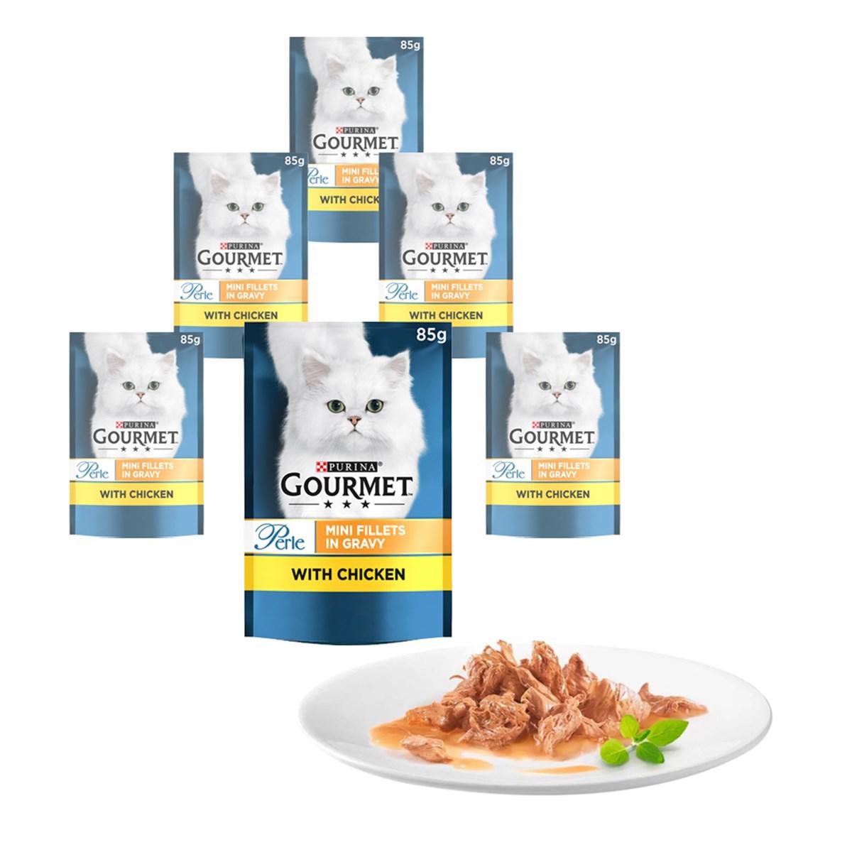 Purina Perle Tavuklu Yetişkin Yaş Kedi Maması 24x85 gr