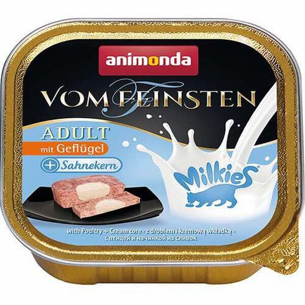 Animonda Milkies Kümes Hayvanı ve Kremalı Yetişkin Yaş Kedi Maması 6x100 gr