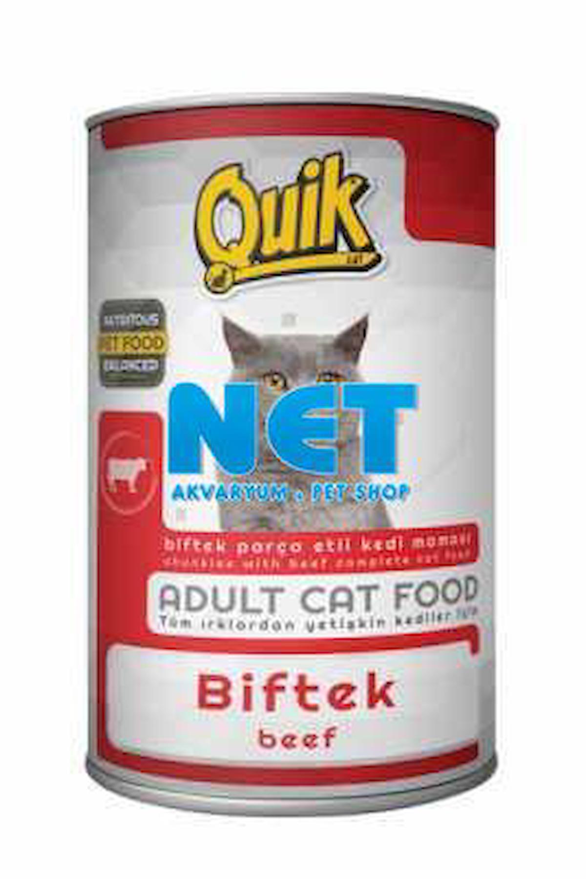 Quik Nutritous Balanced Biftekli Yetişkin Yaş Kedi Maması 415 gr