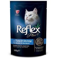 Reflex Plus Plus+ Karidesli Parça Etli Yetişkin Yaş Kedi Maması 100 gr