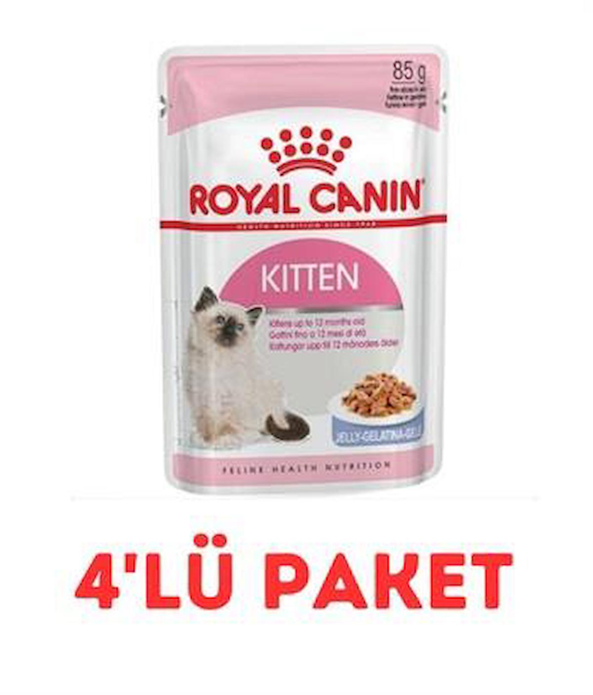 Royal Canin Kitten Etli Yavru Yaş Kedi Maması 4x85 gr