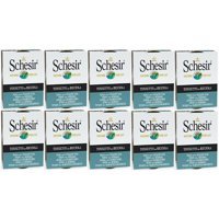 Schesir Nature Ton Balıklı ve Sarı Kuyruk Balığı Jöleli Yetişkin Yaş Kedi Maması 10x85 gr