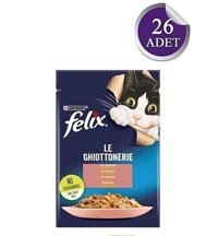 Felix Le Ghiottoneire Balıklı Yetişkin Yaş Kedi Maması 26x85 gr