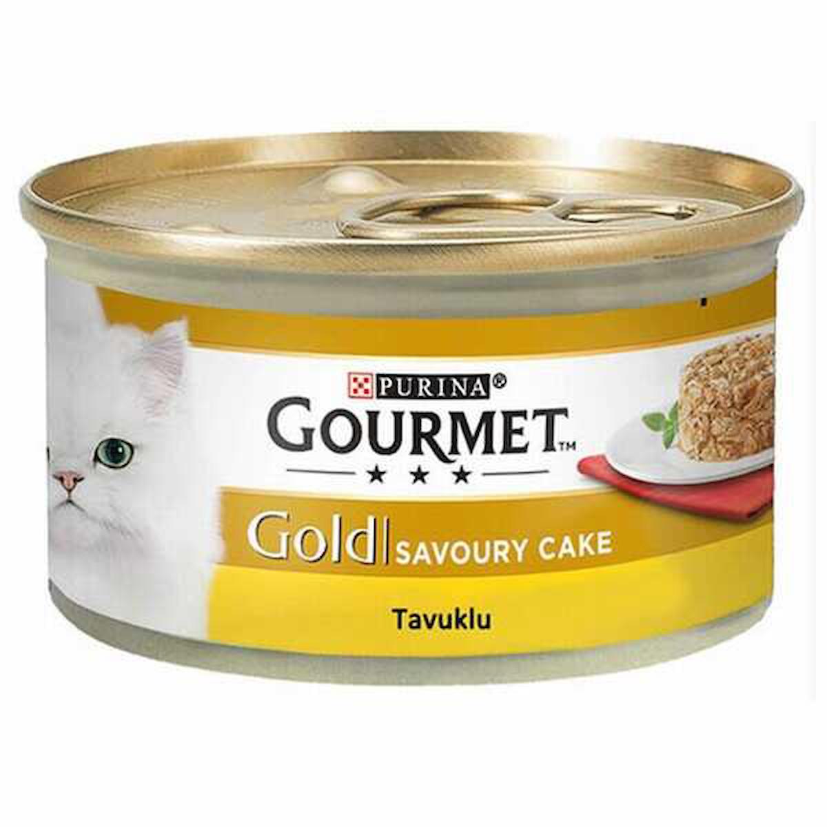 Purina Gold Tavuklu Parça Etli Yetişkin Yaş Kedi Maması 85 gr