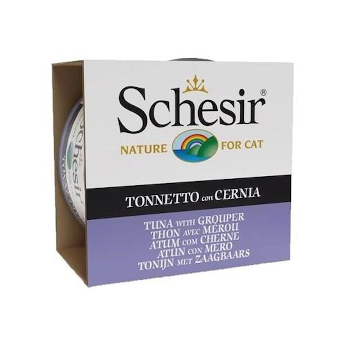 Schesir Nature Balıklı Jöleli Yetişkin Yaş Kedi Maması 85 gr