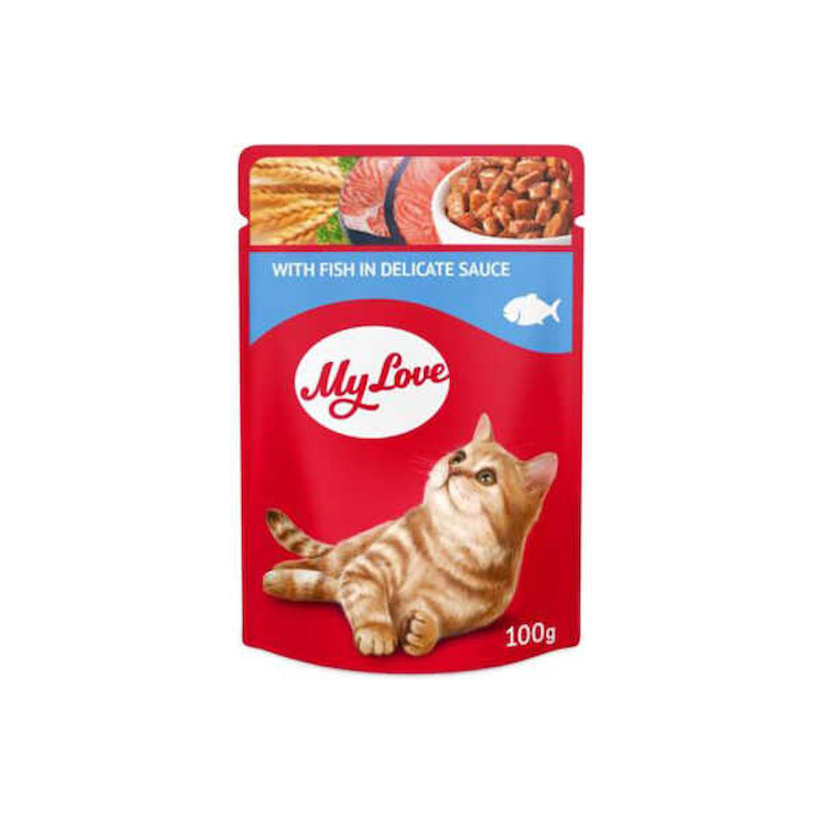 My Love Balıklı Yetişkin Yaş Kedi Maması 100 gr