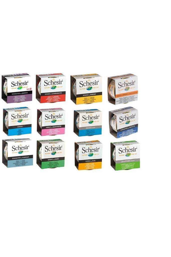 Schesir Karma Yetişkin Yaş Kedi Maması 12x85 gr