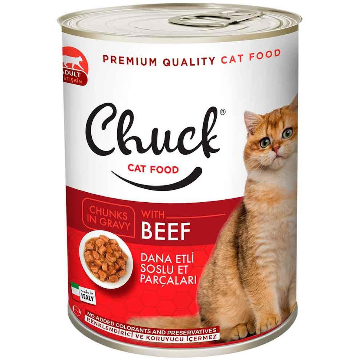 Chuck Chunks In Gravy Dana Etli Yetişkin Yaş Kedi Maması 415 gr