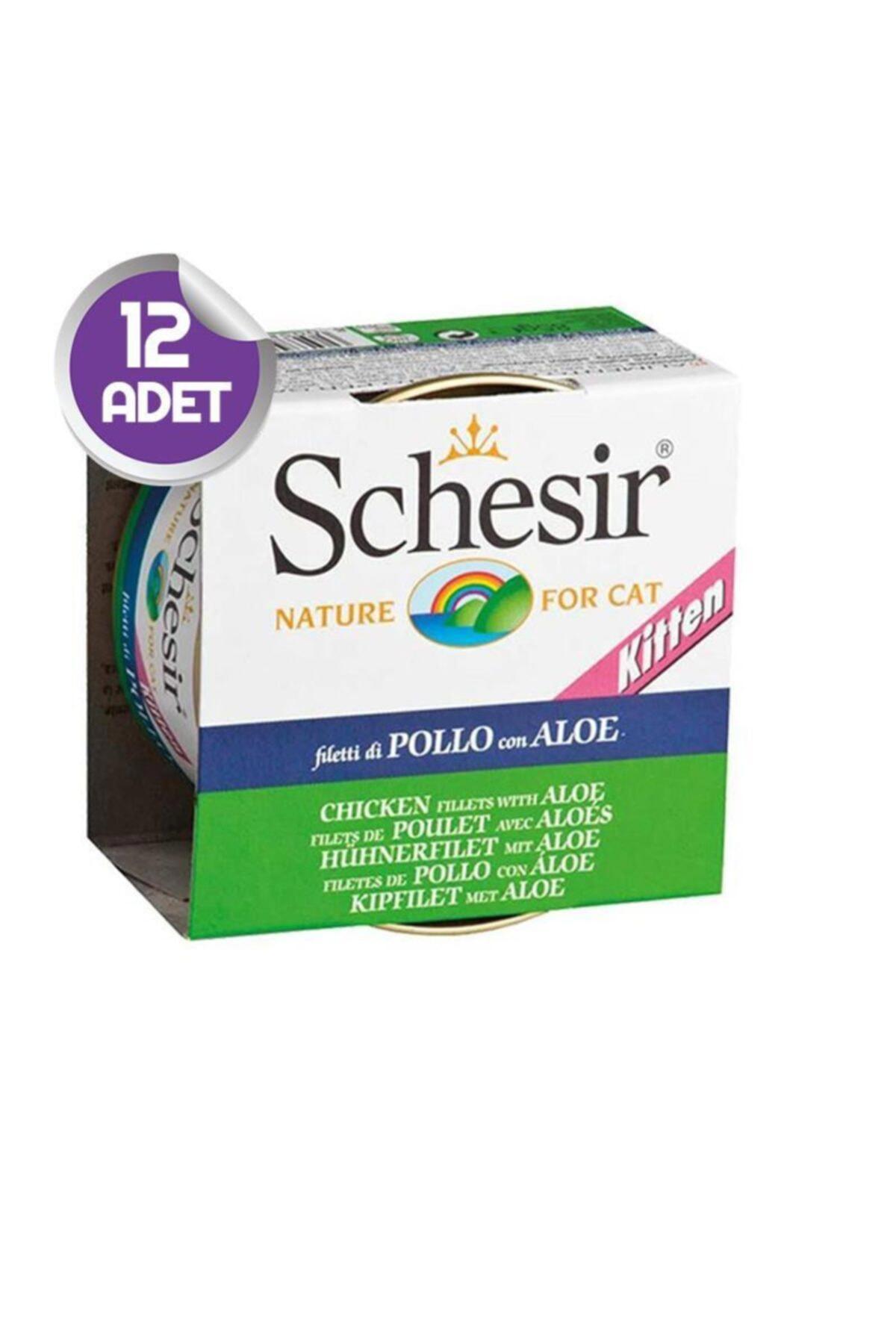 Schesir Nature Tavuklu Yavru Yaş Kedi Maması 12x85 gr