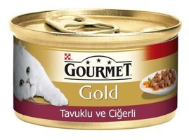 Purina Gold Ciğerli ve Tavuklu Yetişkin Yaş Kedi Maması 85 gr